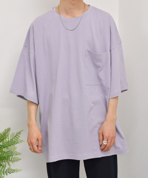 kutir（クティール）の「ビッグポケットTシャツ（Tシャツ/カットソー・メンズ・ダークブラウン/パープル/ホワイト/ダークブルー/グリーン/ブラック・MEDIUM/LARGE）」の6枚目の写真