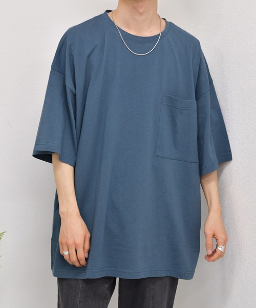 kutir（クティール）の「ビッグポケットTシャツ（Tシャツ/カットソー・メンズ・ダークブラウン/パープル/ホワイト/ダークブルー/グリーン/ブラック・MEDIUM/LARGE）」の5枚目の写真