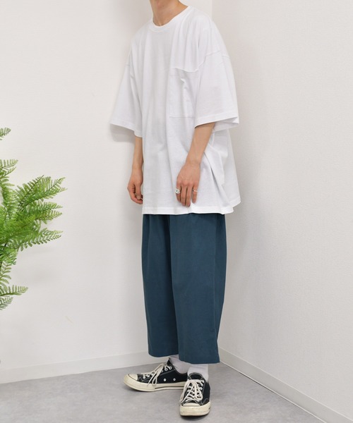 kutir（クティール）の「ビッグポケットTシャツ（Tシャツ/カットソー・メンズ・ダークブラウン/パープル/ホワイト/ダークブルー/グリーン/ブラック・MEDIUM/LARGE）」の15枚目の写真