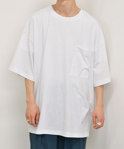 kutir（クティール）の「ビッグポケットTシャツ（Tシャツ/カットソー・メンズ・ダークブラウン/パープル/ホワイト/ダークブルー/グリーン/ブラック・MEDIUM/LARGE）」の11枚目の写真