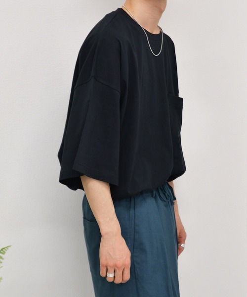 kutir（クティール）の「ビッグポケットTシャツ（Tシャツ/カットソー・メンズ・ダークブラウン/パープル/ホワイト/ダークブルー/グリーン/ブラック・MEDIUM/LARGE）」の20枚目の写真