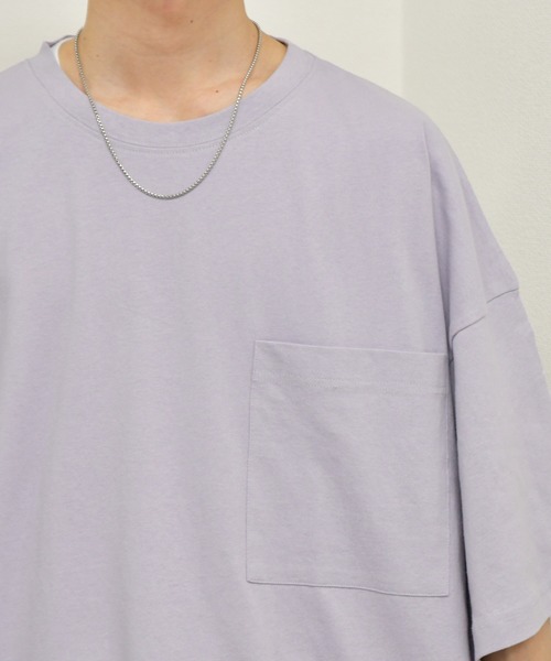 kutir（クティール）の「ビッグポケットTシャツ（Tシャツ/カットソー・メンズ・ダークブラウン/パープル/ホワイト/ダークブルー/グリーン/ブラック・MEDIUM/LARGE）」の10枚目の写真