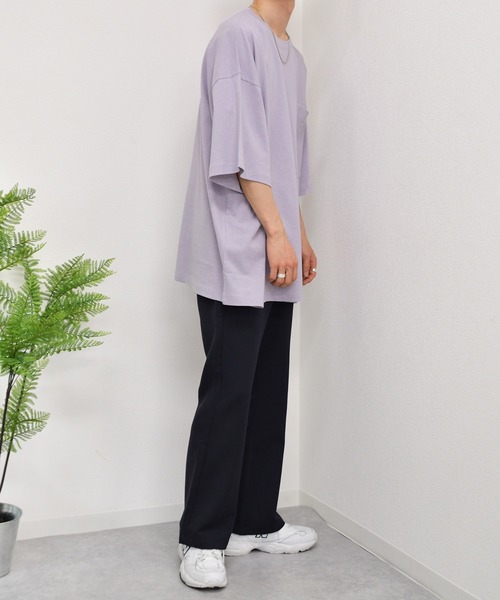 kutir（クティール）の「ビッグポケットTシャツ（Tシャツ/カットソー・メンズ・ダークブラウン/パープル/ホワイト/ダークブルー/グリーン/ブラック・MEDIUM/LARGE）」の7枚目の写真