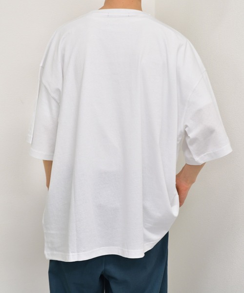 kutir（クティール）の「ビッグポケットTシャツ（Tシャツ/カットソー・メンズ・ダークブラウン/パープル/ホワイト/ダークブルー/グリーン/ブラック・MEDIUM/LARGE）」の13枚目の写真