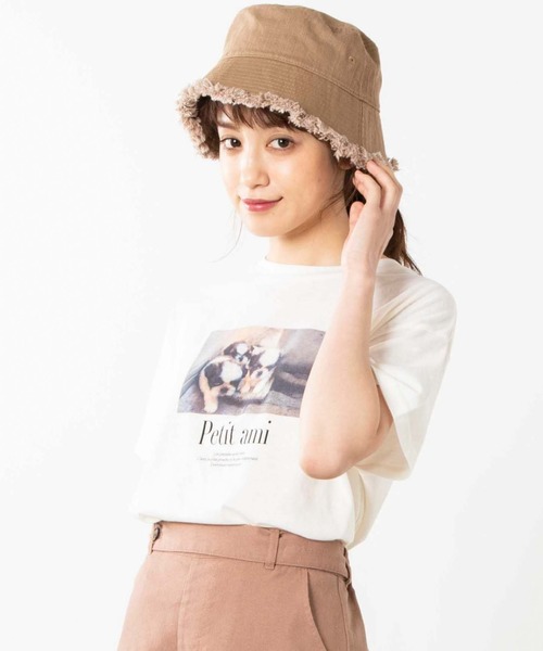 WEGO（ウィゴー）の「WEGO/ソフトタッチアソートTシャツ（Tシャツ/カットソー・レディース・ホワイト系その他/グリーン系その他/ベージュ/ホワイト・FREE）」の2枚目の写真