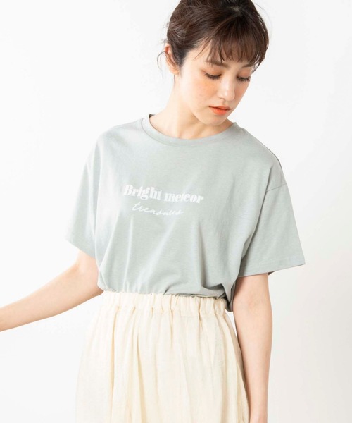 WEGO（ウィゴー）の「WEGO/ソフトタッチアソートTシャツ（Tシャツ/カットソー・レディース・ホワイト系その他/グリーン系その他/ベージュ/ホワイト・FREE）」の4枚目の写真