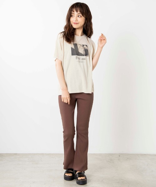 WEGO（ウィゴー）の「WEGO/ソフトタッチアソートTシャツ（Tシャツ/カットソー・レディース・ホワイト系その他/グリーン系その他/ベージュ/ホワイト・FREE）」の21枚目の写真