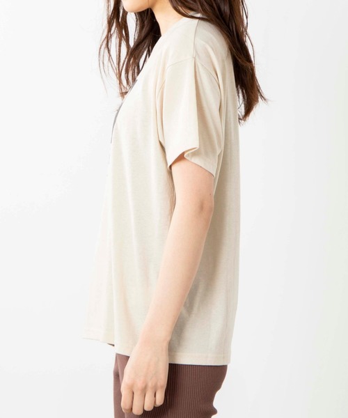 WEGO（ウィゴー）の「WEGO/ソフトタッチアソートTシャツ（Tシャツ/カットソー・レディース・ホワイト系その他/グリーン系その他/ベージュ/ホワイト・FREE）」の11枚目の写真