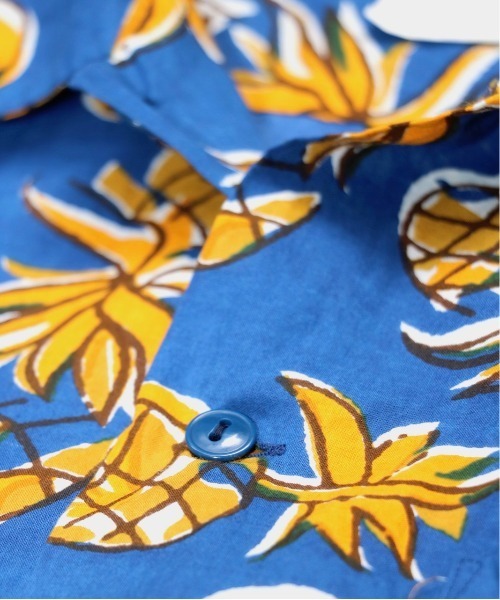 SUNNY  SPORTS（サニースポーツ）の「SUNNY SPORTS/サニースポーツ PRINTED BOX SHIRTS（シャツ/ブラウス・メンズ・ブルー/ベージュ/クリーム/ブラック・MEDIUM/LARGE）」の12枚目の写真