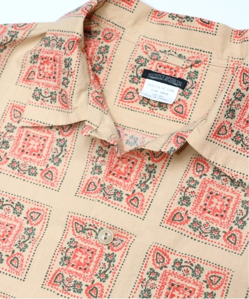 SUNNY  SPORTS（サニースポーツ）の「SUNNY SPORTS/サニースポーツ PRINTED BOX SHIRTS（シャツ/ブラウス・メンズ・ブルー/ベージュ/クリーム/ブラック・MEDIUM/LARGE）」の9枚目の写真