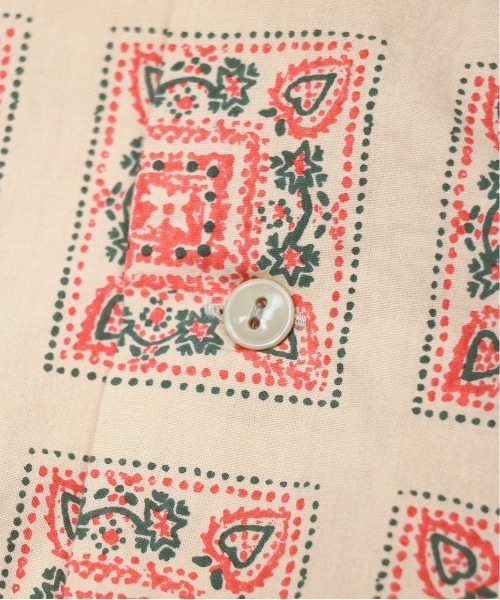 SUNNY  SPORTS（サニースポーツ）の「SUNNY SPORTS/サニースポーツ PRINTED BOX SHIRTS（シャツ/ブラウス・メンズ・ブルー/ベージュ/クリーム/ブラック・MEDIUM/LARGE）」の6枚目の写真