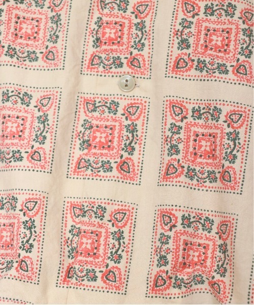 SUNNY  SPORTS（サニースポーツ）の「SUNNY SPORTS/サニースポーツ PRINTED BOX SHIRTS（シャツ/ブラウス・メンズ・ブルー/ベージュ/クリーム/ブラック・MEDIUM/LARGE）」の5枚目の写真