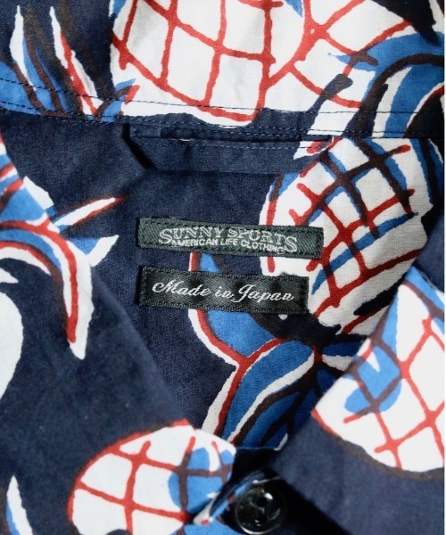 SUNNY  SPORTS（サニースポーツ）の「SUNNY SPORTS/サニースポーツ PRINTED BOX SHIRTS（シャツ/ブラウス・メンズ・ブルー/ベージュ/クリーム/ブラック・MEDIUM/LARGE）」の19枚目の写真