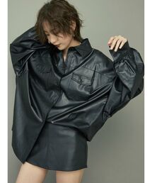 GYDA | フェイクレザースカートライクショーパン(スカート)