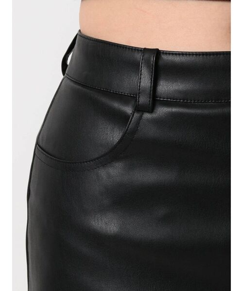 GYDA(ジェイダ)の「フェイクレザースカートライクショーパン(スカート・レディース・ブラック/ブラウン・X-SMALL/SMALL/MEDIUM)」の19枚目の写真