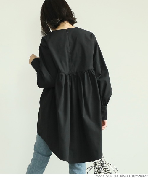 coca（coca）（コカ）の「切り替えフレアトップス（シャツ/ブラウス・レディース・ブラック/ベージュ・ONE SIZE）」の16枚目の写真