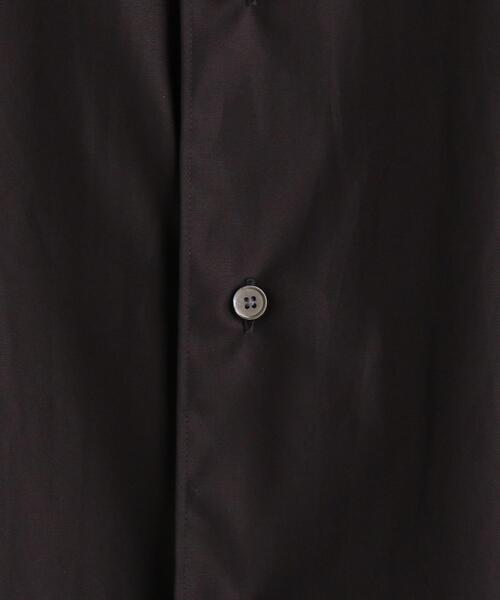 美品 ◆ LOEFF ロエフ　シャツ　バンドカラー　コットン　ブラック LOEFF（ロエフ）の「＜LOEFF（ロエフ）＞ コットンブロード