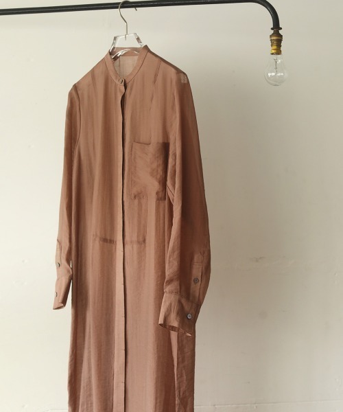 TODAYFUL（トゥデイフル）の「シアーシャツドレス（ワンピース・レディース・ブラック/アイボリー/ピンク系その他・36inch/38inch）」の4枚目の写真