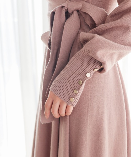 LIPSERVICE(リップサービス)の「レイヤードイレヘムニットワンピース(ワンピース・レディース・ベージュ/グリーン/ブラック・M/S)」の9枚目の写真