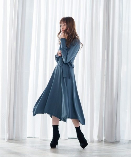 LIPSERVICE(リップサービス)の「レイヤードイレヘムニットワンピース(ワンピース・レディース・ベージュ/グリーン/ブラック・M/S)」の11枚目の写真