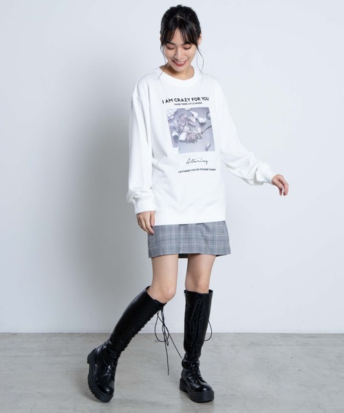 WEGO（ウィゴー）の「WEGO/【セットアップ対応商品】チェックミニスカート（スカート・レディース・グレー系その他2/ベージュ系その他2/ブラック系その他2/ブラウン系その他2/ブラウン系その他3/グレー系その他3・FREE）」の7枚目の写真