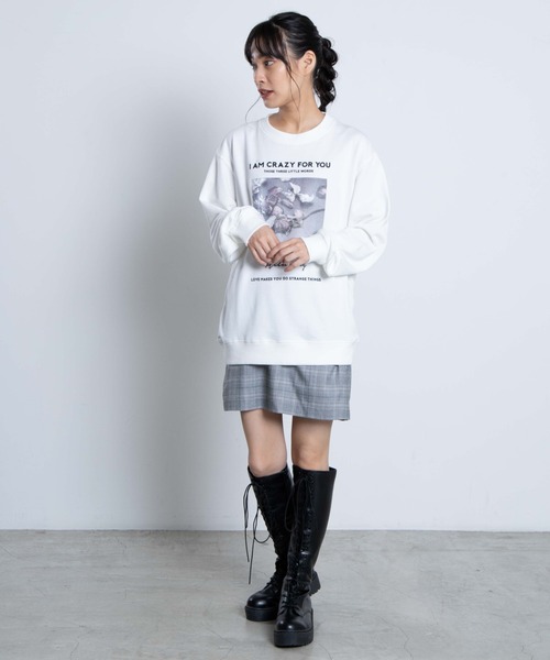 WEGO（ウィゴー）の「WEGO/【セットアップ対応商品】チェックミニスカート（スカート・レディース・グレー系その他2/ベージュ系その他2/ブラック系その他2/ブラウン系その他2/ブラウン系その他3/グレー系その他3・FREE）」の9枚目の写真