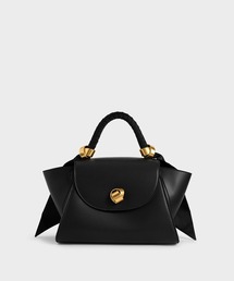 CHARLES & KEITH | サテンプリーツドスカーフ トラペーズバッグ / Satin Pleated Scarf Trapeze Bag(ハンドバッグ)