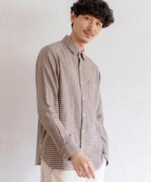coen | テキサスコットンガンクラブチェックベーシックシャツ(レギュラーカラー）(シャツ/ブラウス)