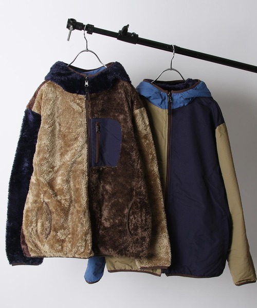 ZIP FIVE(ジップファイブ)の「ファー×ナイロンリバーシブルマウンテンパーカー(マウンテンパーカー・レディース・ホワイト系/ホワイト系1/ブラック系/グレー系/ブラウン系/ベージュ系/ベージュ系1/ネイビー系・MEDIUM/LARGE/X-LARGE)」の7枚目の写真