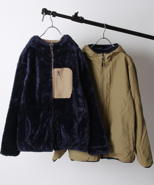 ZIP FIVE(ジップファイブ)の「ファー×ナイロンリバーシブルマウンテンパーカー(マウンテンパーカー・レディース・ホワイト系/ホワイト系1/ブラック系/グレー系/ブラウン系/ベージュ系/ベージュ系1/ネイビー系・MEDIUM/LARGE/X-LARGE)」の8枚目の写真