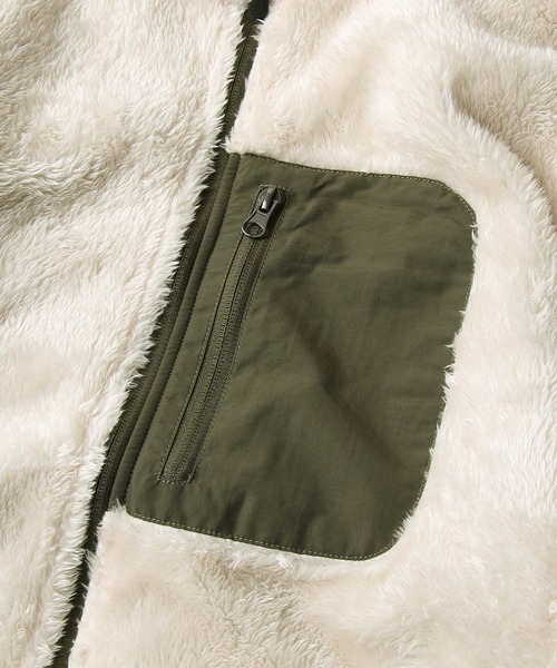ZIP FIVE(ジップファイブ)の「ファー×ナイロンリバーシブルマウンテンパーカー(マウンテンパーカー・レディース・ホワイト系/ホワイト系1/ブラック系/グレー系/ブラウン系/ベージュ系/ベージュ系1/ネイビー系・MEDIUM/LARGE/X-LARGE)」の14枚目の写真