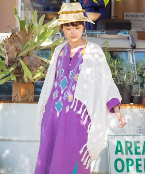 チャイハネ（チャイハネ）の「【チャイハネ】タイコットン サワティジャケット（カーディガン/ボレロ・メンズ・ベージュ/ブラウン/カーキ/ホワイト/ブラック/ターコイズブルー・FREE）」の2枚目の写真