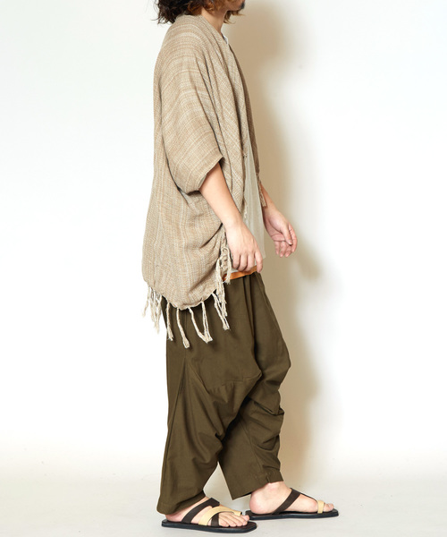 チャイハネ（チャイハネ）の「【チャイハネ】タイコットン サワティジャケット（カーディガン/ボレロ・メンズ・ベージュ/ブラウン/カーキ/ホワイト/ブラック/ターコイズブルー・FREE）」の18枚目の写真