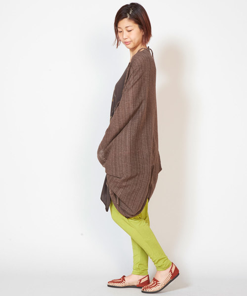 チャイハネ（チャイハネ）の「【チャイハネ】タイコットン サワティジャケット（カーディガン/ボレロ・メンズ・ベージュ/ブラウン/カーキ/ホワイト/ブラック/ターコイズブルー・FREE）」の16枚目の写真