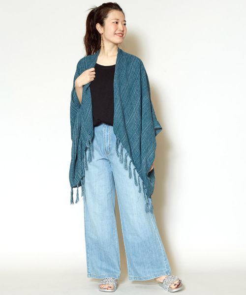 チャイハネ（チャイハネ）の「【チャイハネ】タイコットン サワティジャケット（カーディガン/ボレロ・メンズ・ベージュ/ブラウン/カーキ/ホワイト/ブラック/ターコイズブルー・FREE）」の9枚目の写真