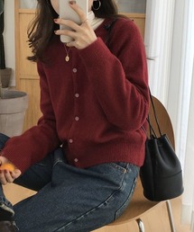 ボルドー」に該当するレディースのカーディガン/ボレロ