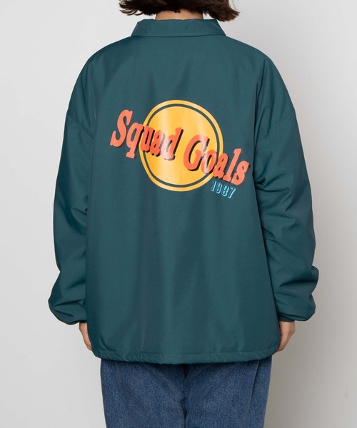 WEGO（ウィゴー）の「WEGO/サークルロゴコーチジャケット（ナイロンジャケット・レディース・ブラック/グリーン・FREE）」の13枚目の写真