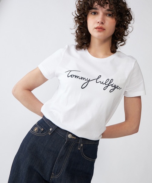 ロゴクルーネックTシャツ（Tシャツ/カットソー）｜TOMMY