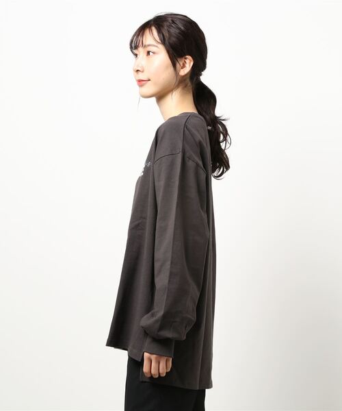 RETRO GIRL（レトロガール）の「ロゴプリントロンTEE（Tシャツ/カットソー・レディース・ホワイト/チャコールグレー/ホワイト系その他・FREE）」の16枚目の写真