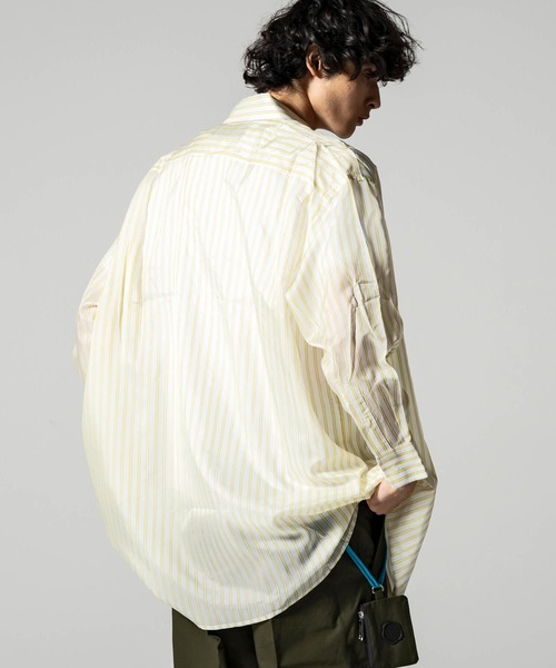 VIKTOR&ROLF（ヴィクター&ロルフ）の「VIKTOR&ROLF(ヴィクター＆ロルフ)イエローストライプロングシャツ（シャツ/ブラウス・メンズ・イエロー・S/M/L/XL）」の7枚目の写真