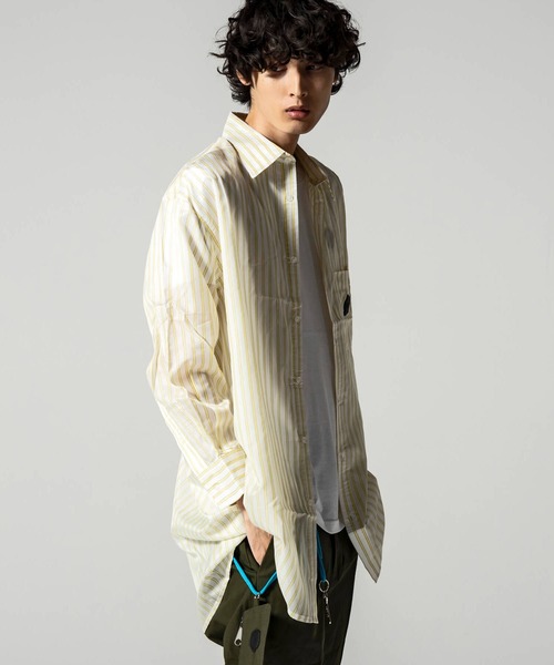 VIKTOR&ROLF（ヴィクター&ロルフ）の「VIKTOR&ROLF(ヴィクター＆ロルフ)イエローストライプロングシャツ（シャツ/ブラウス・メンズ・イエロー・S/M/L/XL）」の8枚目の写真