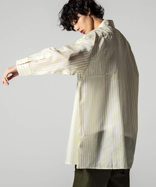 VIKTOR&ROLF（ヴィクター&ロルフ）の「VIKTOR&ROLF(ヴィクター＆ロルフ)イエローストライプロングシャツ（シャツ/ブラウス・メンズ・イエロー・S/M/L/XL）」の10枚目の写真