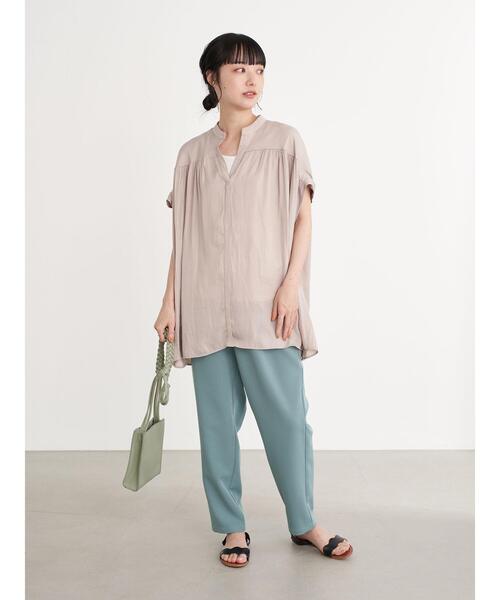 earth music&ecology（アースミュージックアンドエコロジー）の「2wayリブキャミソール ＊（キャミソール・レディース・ブラック/アイボリー/ライトピンク/ライトベージュ・S/M）」の19枚目の写真