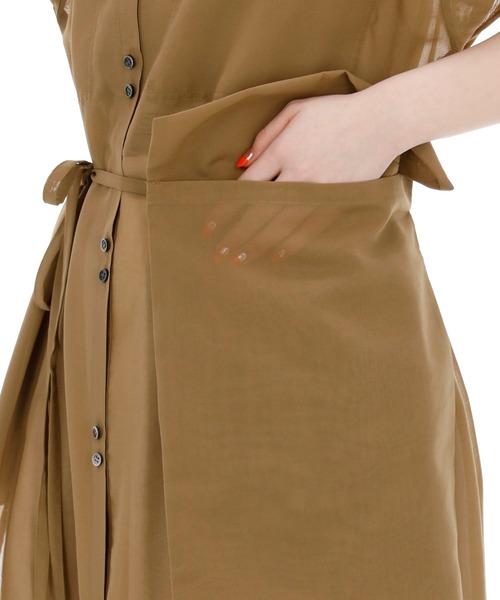RITO（リト）の「RITO シアーコットンロングシャツドレス（ワンピース・レディース・ライトブラウン・36）」の8枚目の写真