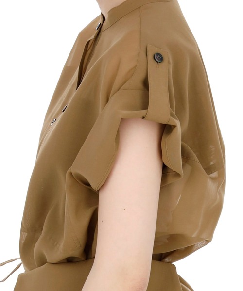 RITO（リト）の「RITO シアーコットンロングシャツドレス（ワンピース・レディース・ライトブラウン・36）」の5枚目の写真