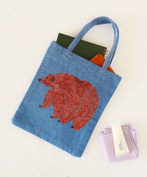 松尾ミユキ(マツオミユキ)の「松尾ミユキ/ミニトートバッグ/動物(トートバッグ・レディース・ホワイト系/グリーン系/グリーン系2/ブルー系/ブルー系2/イエロー系/ピンク系/ピンク系2/ブルー系3/ホワイト系2/ブラウン系/ネイビー系・FREE)」の8枚目の写真