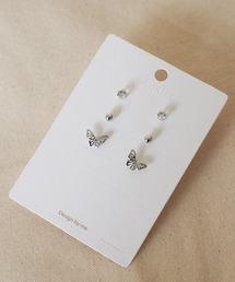 dictionary | 【 DICTIONARY / ディクショナリー 】 バタフライ アクセント セット ピアス / 蝶(ピアス(両耳用))