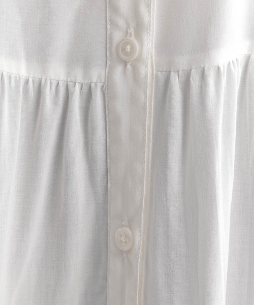 Andemiu（アンデミュウ）の「ティアードシャツチュニック948220（シャツ/ブラウス・レディース・ホワイト/ベージュ/イエロー・FREE）」の15枚目の写真