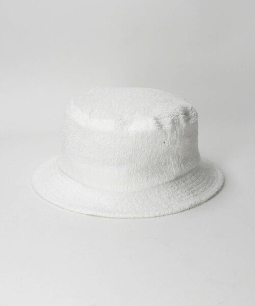 Charcoal TOKYO（チャコールトーキョー）の「＜Charcoal（チャコール）＞ PILE BUCKET HAT/ハット（ハット・メンズ・ホワイト/ブラック・LARGE）」の2枚目の写真