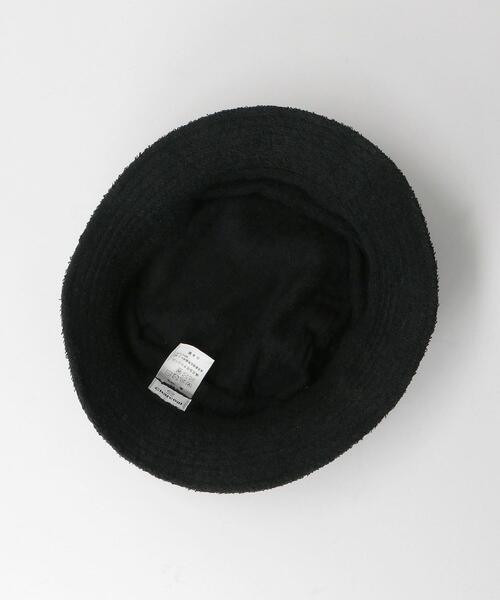 Charcoal TOKYO（チャコールトーキョー）の「＜Charcoal（チャコール）＞ PILE BUCKET HAT/ハット（ハット・メンズ・ホワイト/ブラック・LARGE）」の7枚目の写真